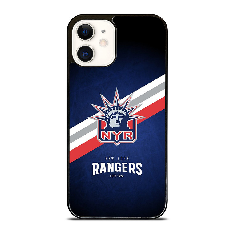 NEW YORK RANGERS LOGO MASCOT iPhone 12 Case Cover