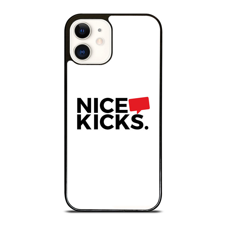 NICE KICKS SNEAKERS LOGO iPhone 12 Case Cover
