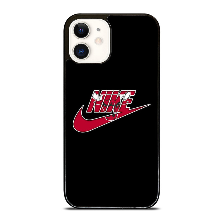 NIKE SWOOSH CHICAGO RED BULL BASKETBALL TEAM LOGO iPhone 12 Case Cover