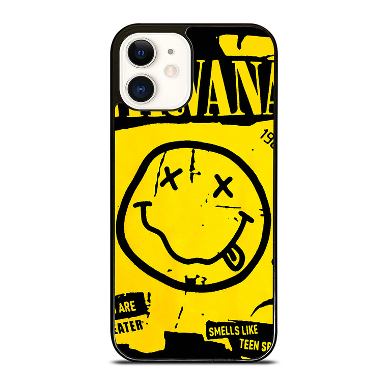 NIRVANA ROCK BAND SMILEY iPhone 12 Case Cover