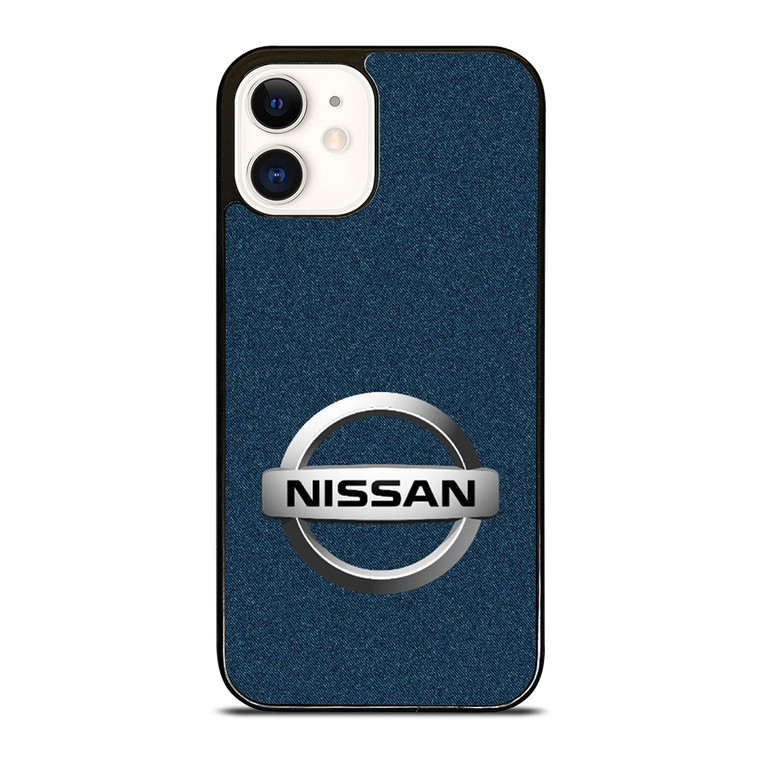 NISSAN CAR LOGO DENIM iPhone 12 Case Cover