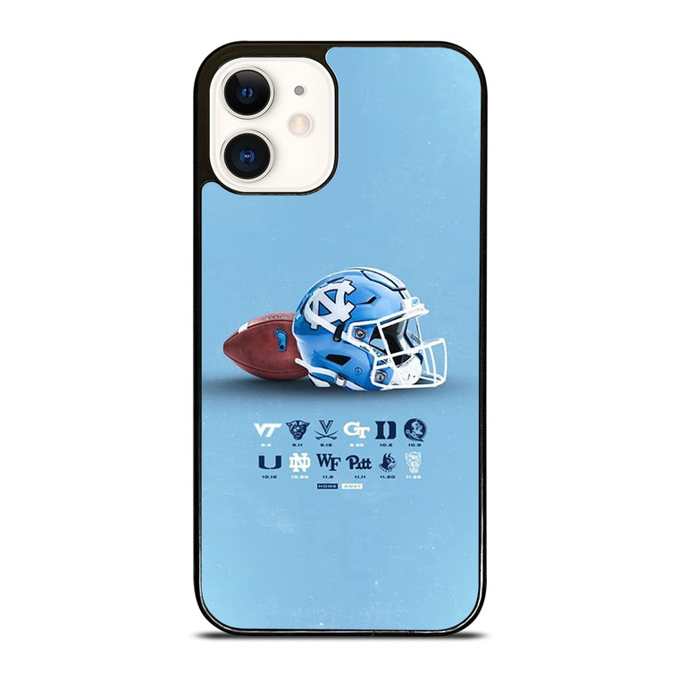 NORTH CAROLINA TAR HEELS LOGO BASKETBALL UNIVERSITY HELMET iPhone 12 Case Cover