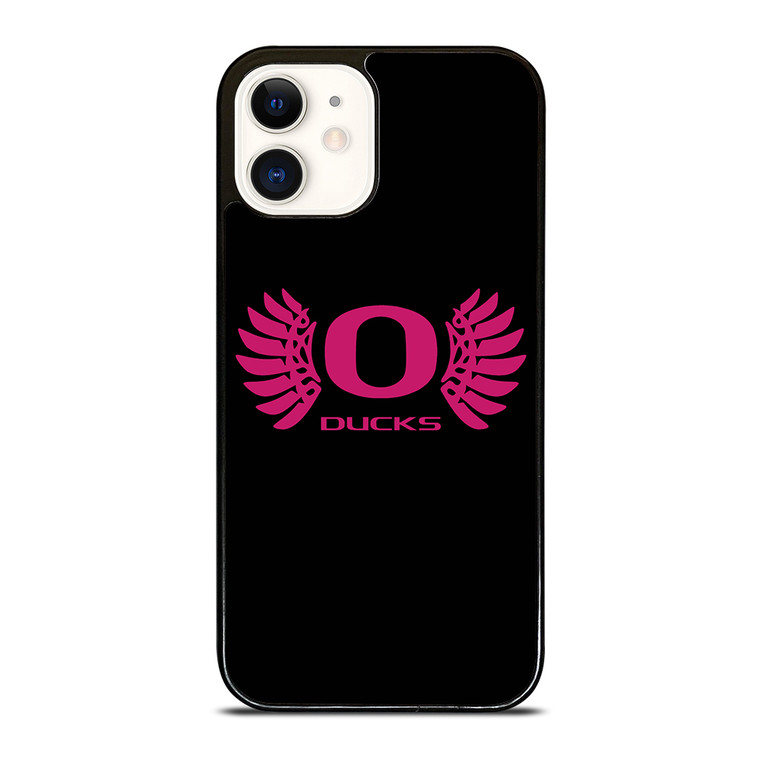 OREGON DUCKS PINK GIRL iPhone 12 Case Cover