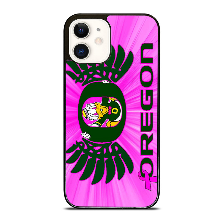 PINK GIRLS OREGON DUCKS iPhone 12 Case Cover