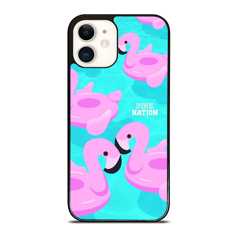 PINK NATION VICTORIA'S SECRET LOGO FLAMENGOS iPhone 12 Case Cover