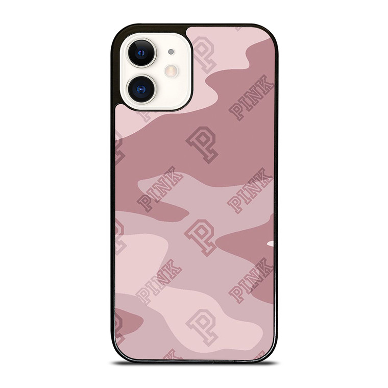 PINK NATION VICTORIA'S SECRET LOGO ICON CAMO iPhone 12 Case Cover