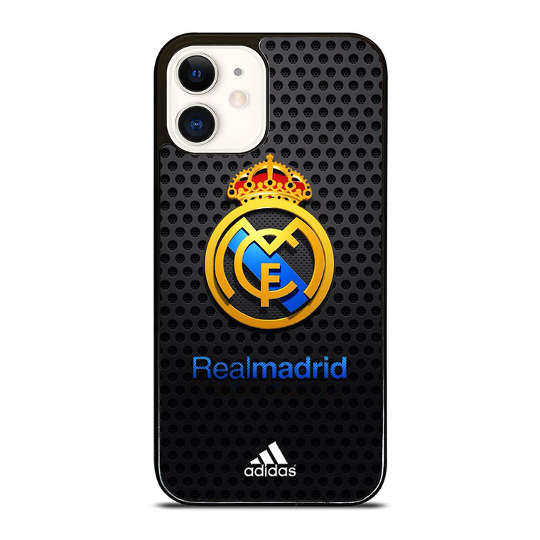REAL MADRID FC METAL LOGO iPhone 12 Case Cover