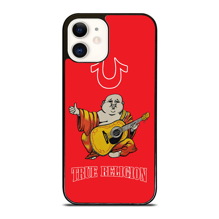 RED BIG BUDDHA TRUE RELIGION iPhone 12 Case Cover