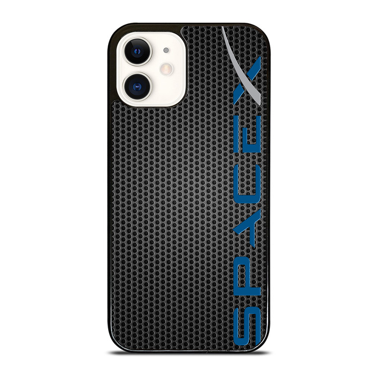 SPACE X LOGO METAL iPhone 12 Case Cover