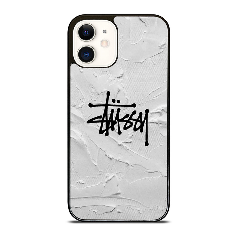 STUSSY LOGO ICON WHITE iPhone 12 Case Cover