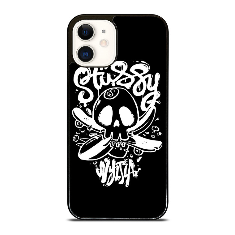 STUSSY SKULL LOGO iPhone 12 Case Cover