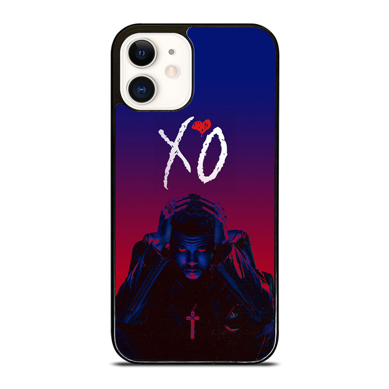THE WEEKND XO LOGO RED BLUE iPhone 12 Case Cover
