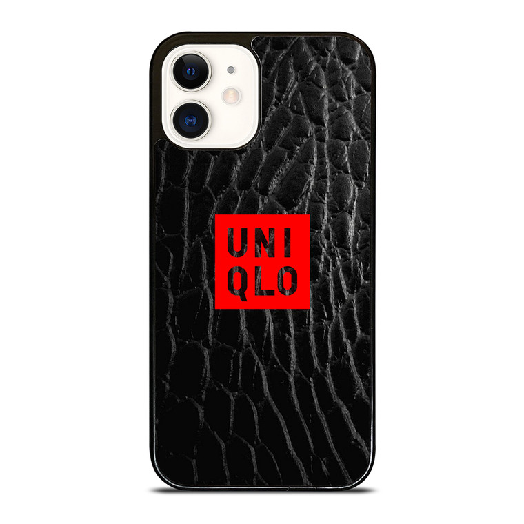 UNIQLO LOGO SNAKE SKIN iPhone 12 Case Cover