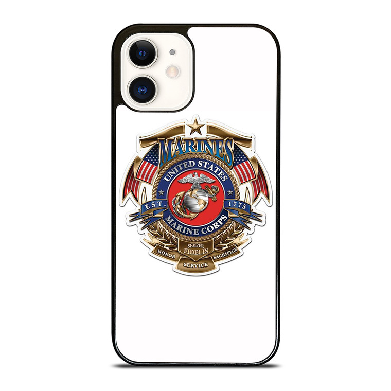 USMC MARINE CORP NAVY SEAL EMBLEM iPhone 12 Case Cover