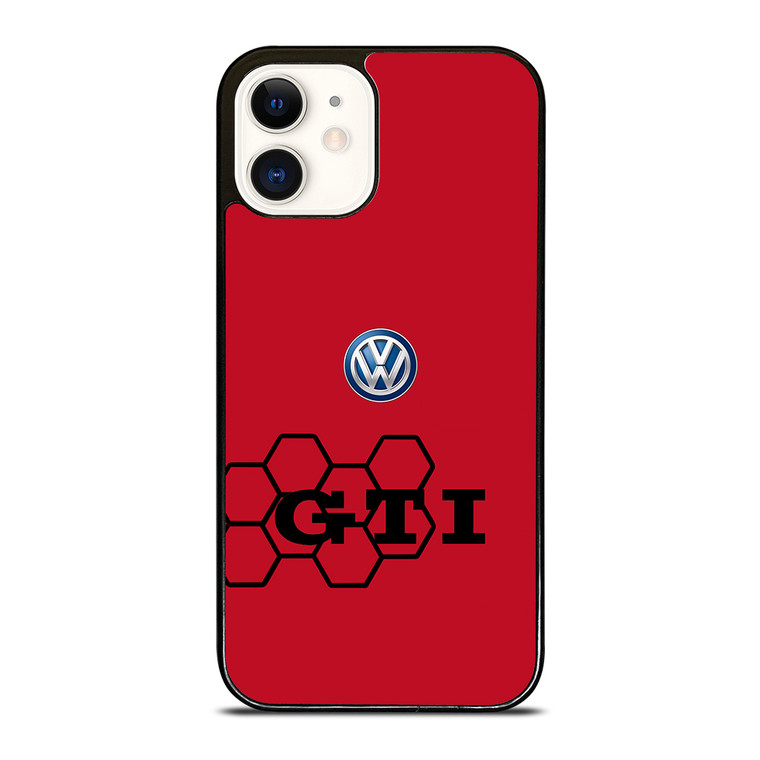 VW VOLKSWAGEN RED HONEYCOMB iPhone 12 Case Cover