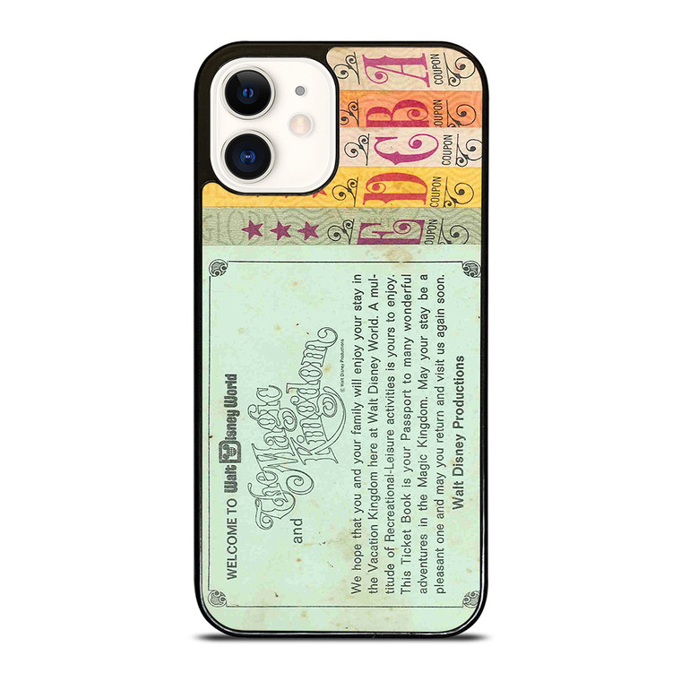 WORLD DISNEY TICKET BOOK iPhone 12 Case Cover