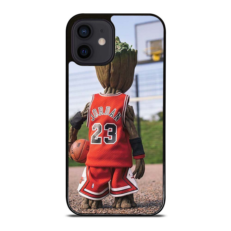 BABY GROOT MICHAEL JORDAN CHICAGO BULL iPhone 12 Mini Case Cover