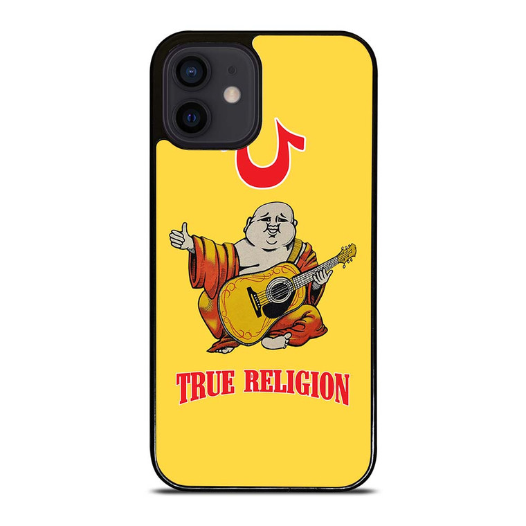 BIG BUDDHA TRUE RELIGION YELLOW iPhone 12 Mini Case Cover