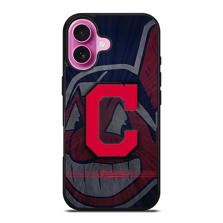 CLEVELAND INDIANS METAL LOGO iPhone 16 Plus Case Cover CLEVELAND INDIANS METAL LOGO iPhone 16 Plus Case Cover