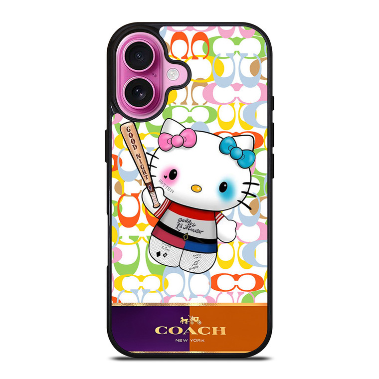COACH NEW YORK LOGO HELLO KITTY HARLEY QUINN iPhone 16 Plus Case Cover COACH NEW YORK LOGO HELLO KITTY HARLEY QUINN iPhone 16 Plus Case Cover