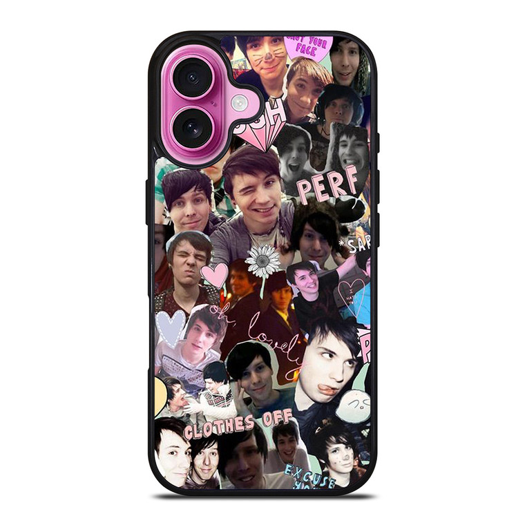 COLLAGE DAN AND PHIL iPhone 16 Plus Case Cover