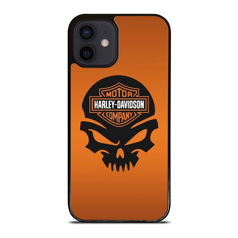 HARLEY DAVIDSON MOTORCYCLES COMPANY LOGO SKULL iPhone 12 Mini Case Cover