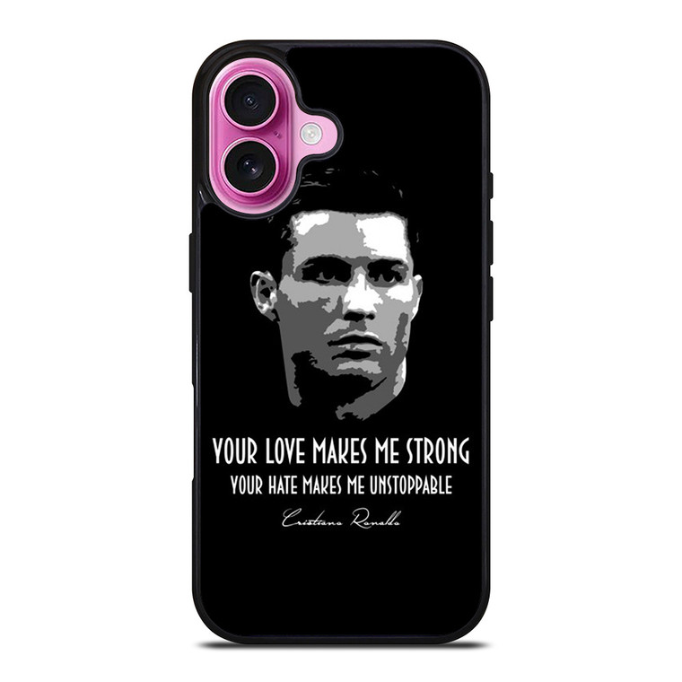 CRISTIANO RONALDO CR7 QUOTE iPhone 16 Plus Case Cover CRISTIANO RONALDO CR7 QUOTE iPhone 16 Plus Case Cover