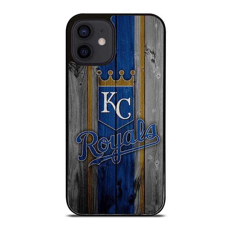 KANSAS CITY ROYALS WOODEN ICON iPhone 12 Mini Case Cover