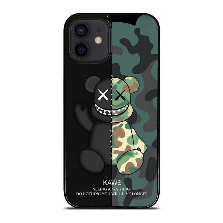 KAWS CAMO SEEING AND WATHING iPhone 12 Mini Case Cover