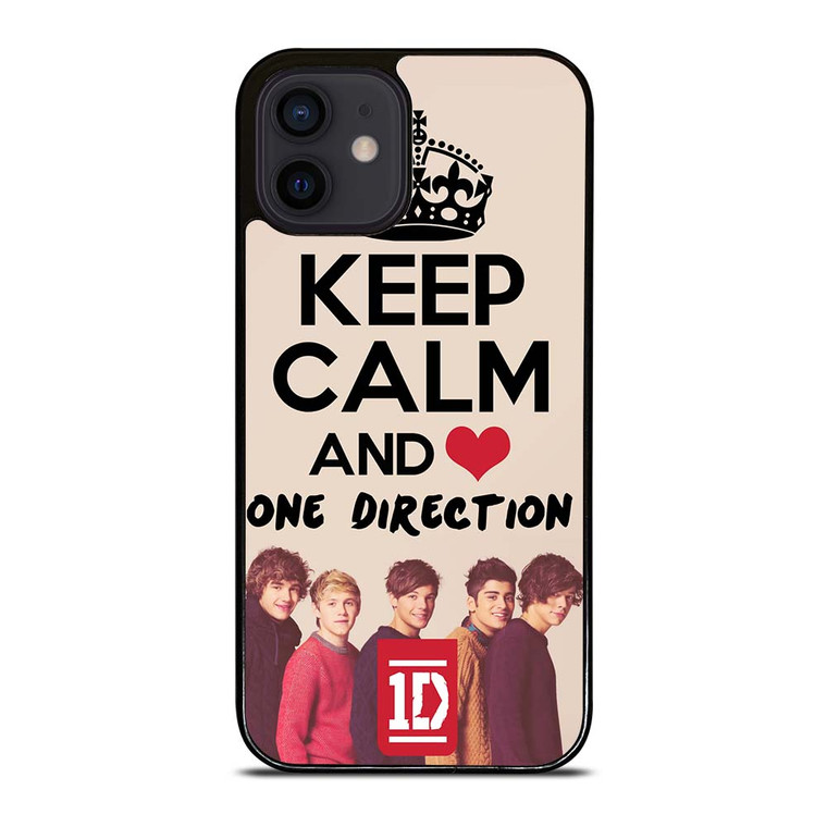 KEEP CALM AND LOVE ONE DIRECTION iPhone 12 Mini Case Cover