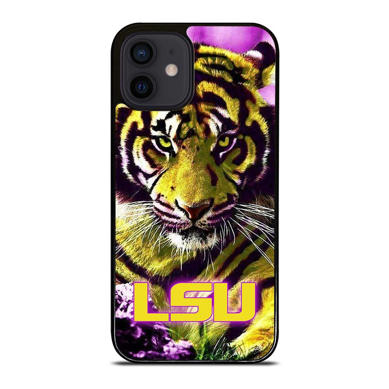 LSU TIGERS LOUISIANA STATE UNIVERSITY FOOTBALL LOGO iPhone 12 Mini Case Cover