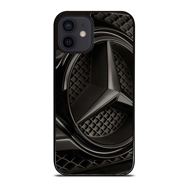 MERCEDES BENZ LOGO BLACK EMBLEM iPhone 12 Mini Case Cover