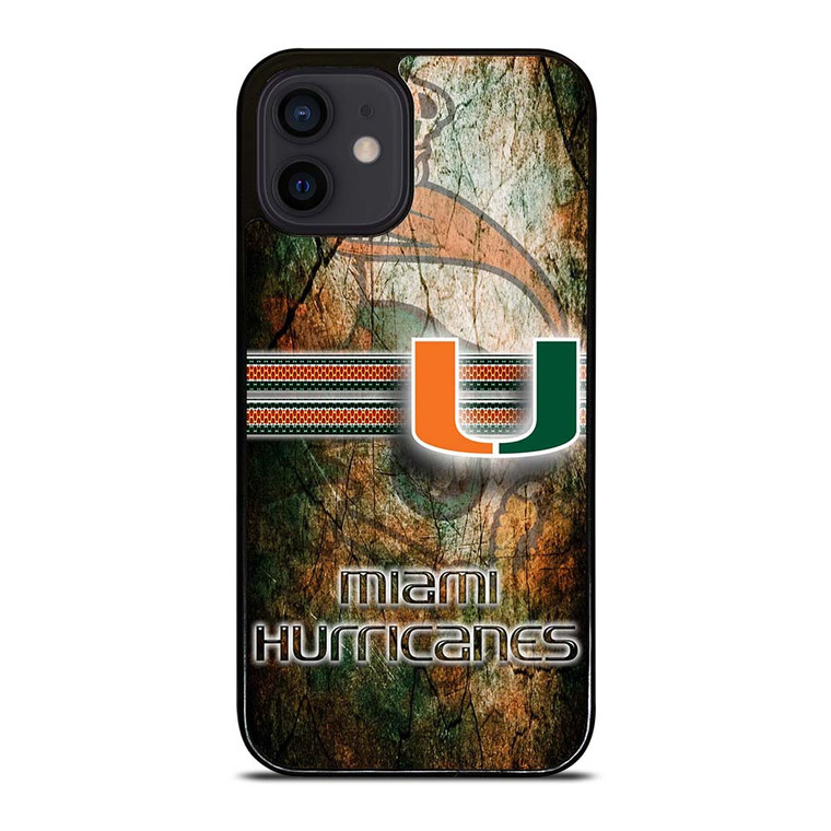 MIAMI HURRICANES LOGO NFL iPhone 12 Mini Case Cover