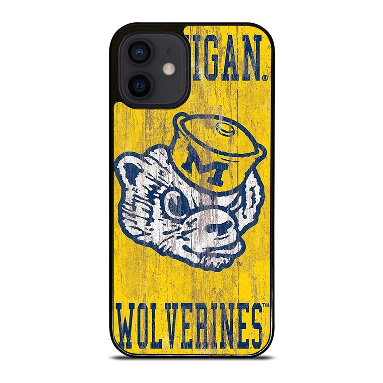 MICHIGAN WOLVERINES FOOTBALL UNIVERSITY ICON iPhone 12 Mini Case Cover