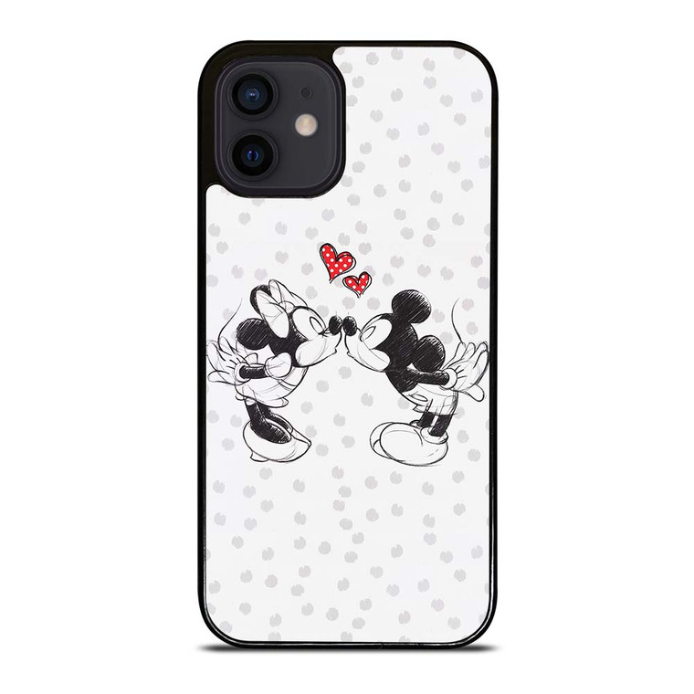 MICKEY AND MINIE MOUSE KISSING Disney iPhone 12 Mini Case Cover