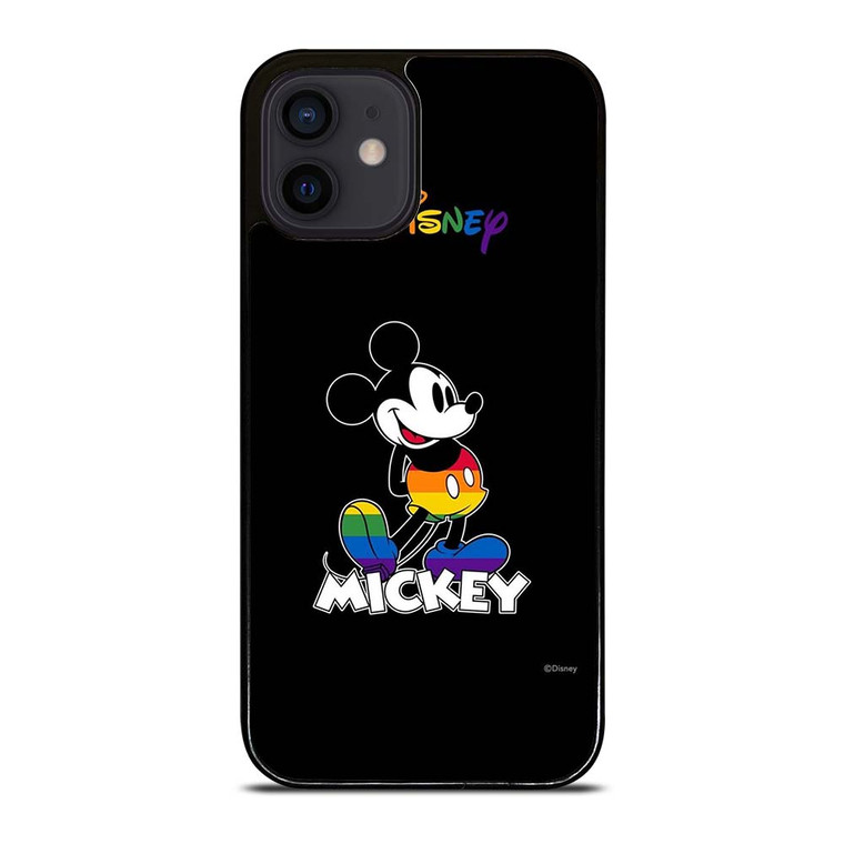 MICKEY MOUSE CARTOON BLACK DISNEY iPhone 12 Mini Case Cover