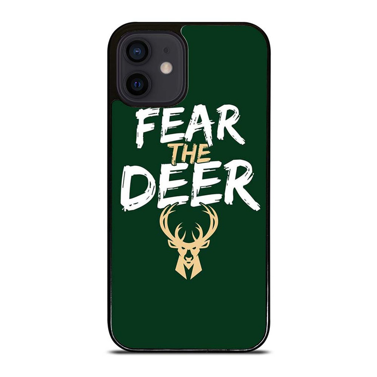 MILWAUKEE BUCKS LOGO BASEBALL FEAR THE DEER iPhone 12 Mini Case Cover