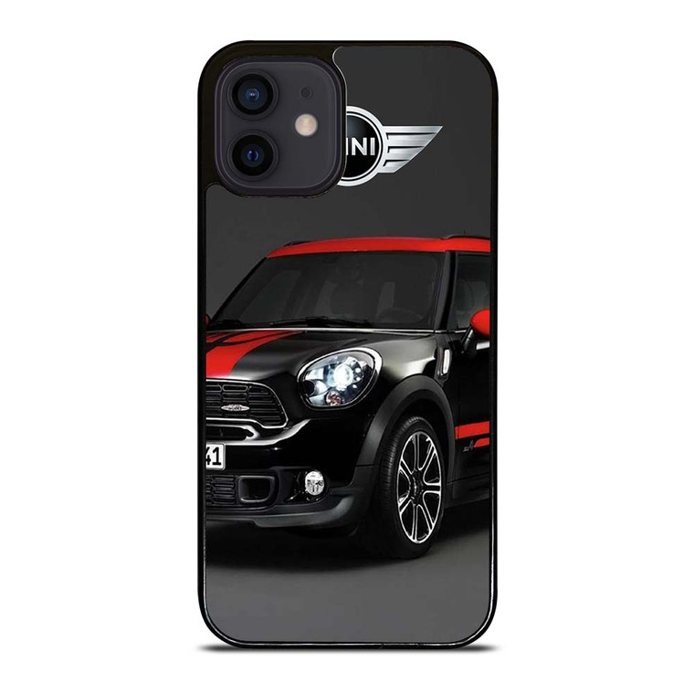 MINI COOPER CAR BLACK iPhone 12 Mini Case Cover