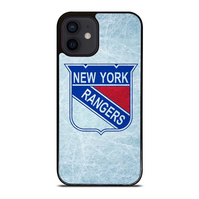 NEW YORK RANGERS NHL ICE LOGO iPhone 12 Mini Case Cover