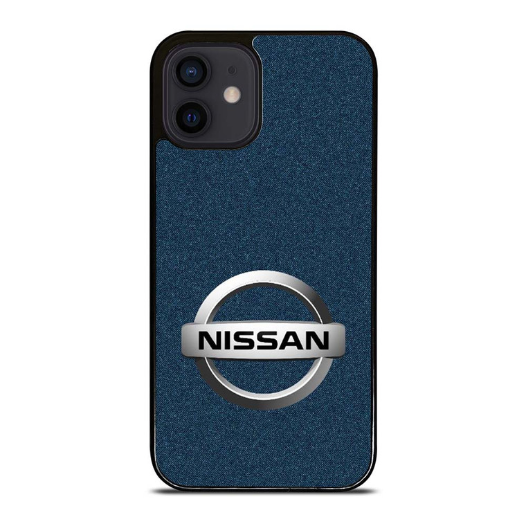 NISSAN CAR LOGO DENIM iPhone 12 Mini Case Cover