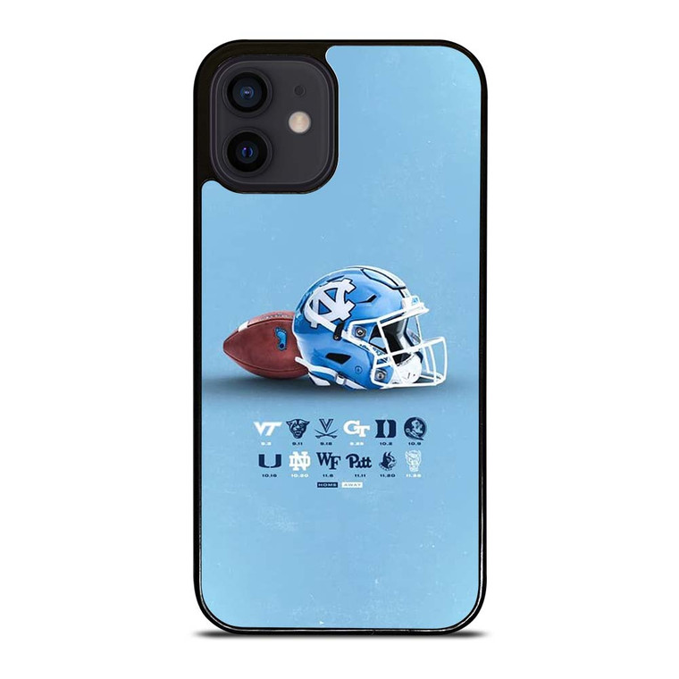 NORTH CAROLINA TAR HEELS LOGO BASKETBALL UNIVERSITY HELMET iPhone 12 Mini Case Cover