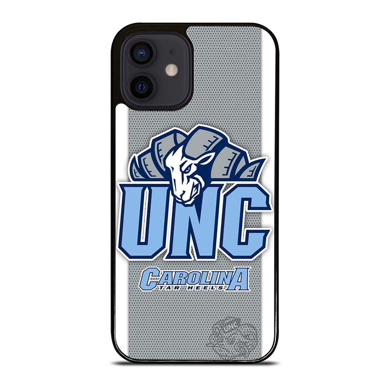 NORTH CAROLINA TAR HEELS LOGO BASKETBALL UNIVERSITY MASCOT iPhone 12 Mini Case Cover
