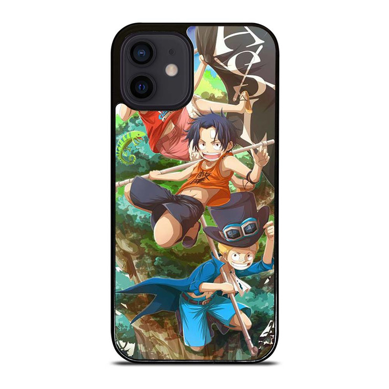 ONE PIECE LUFFY SABO ACE KID iPhone 12 Mini Case Cover