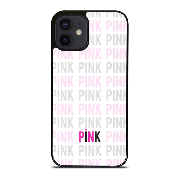 PINK VICTORIA'S SECRET LOGO iPhone 12 Mini Case Cover