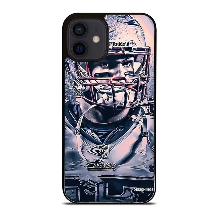 ROB GRONKOWSKI NEW ENGLAND PATRIOTS ART iPhone 12 Mini Case Cover