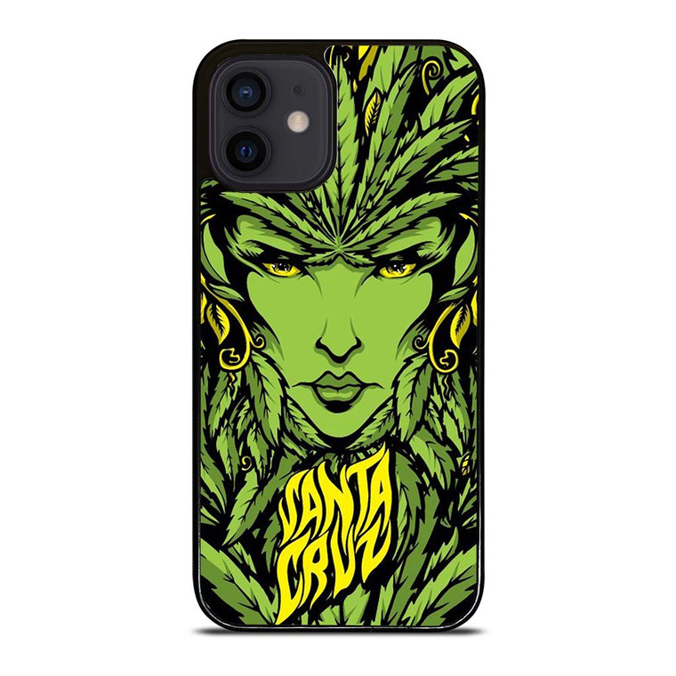 SANTA CRUZ SKATEBOARD LADY LEAFS iPhone 12 Mini Case Cover