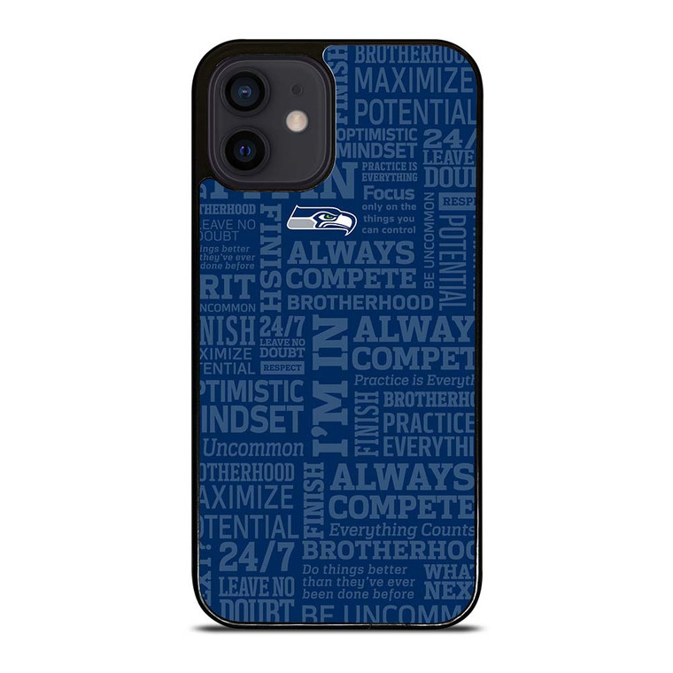 SEATTLE SEAHAWKS NFL QUOTE iPhone 12 Mini Case Cover