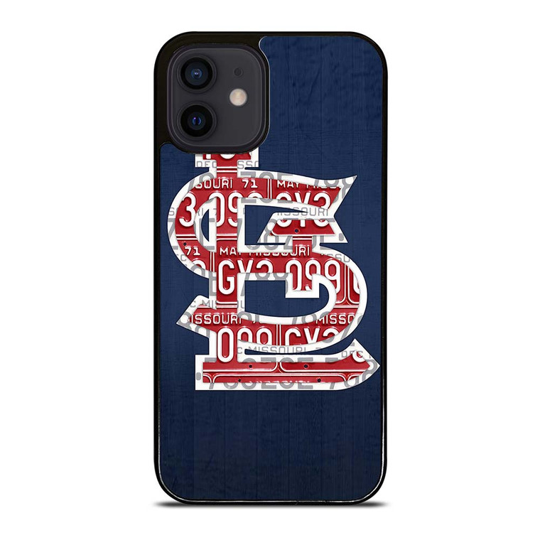 ST. LOUIS CARDINALS BASEBALL WOODEN LOGO iPhone 12 Mini Case Cover