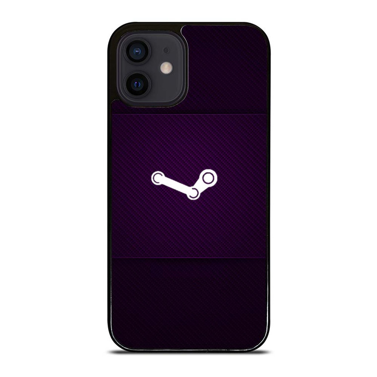 STEAM GAME PURPLE ICON iPhone 12 Mini Case Cover