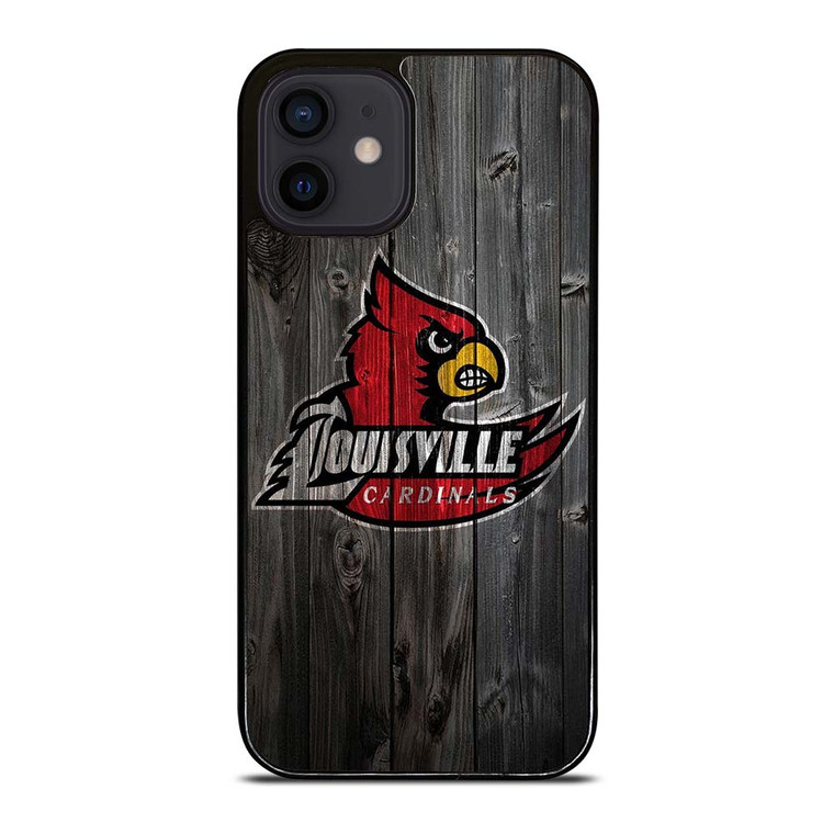 UNIVERSITY OF LOUISVILLE CARDINALS WOOD iPhone 12 Mini Case Cover